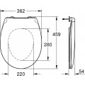 Крышка-сиденье Grohe Bau Ceramic 39493000 с микролифтом. Фото 3
