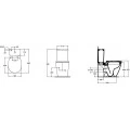 Чаша для унитаза-компакта Ideal Standard Connect AquaBlade E042901. Фото 1