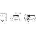 Чаша для унитаза подвесного Ideal Standard Tesi T007901. Фото 3