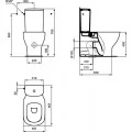 Чаша для унитаза-компакта Ideal Standard Tesi T008201. Фото 1