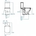 Чаша для унитаза-компакта Ideal Standard Tesi AquaBlade T008701. Фото 2