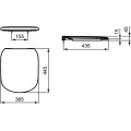 Крышка-сиденье Ideal Standard Tesi T352901 с микролифтом. Фото 3
