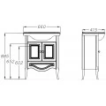 Комплект мебели Opadiris Брунелла 65 слоновая кость. Фото 8