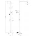 Душевая стойка Paffoni Blu ZCOL632NO. Фото 1
