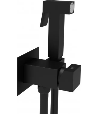 Смеситель с гигиеническим душем Paffoni Tweet Square ZDUP112NO