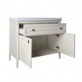 Тумба с раковиной ASB-Woodline Монте 100 бежевая. Фото 4