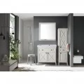 Тумба с раковиной ASB-Woodline Монте 80 бежевая. Фото 7