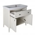 Тумба с раковиной ASB-Woodline Монте 80 бежевая. Фото 6