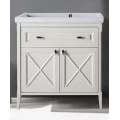Тумба с раковиной ASB-Woodline Монте 80 бежевая. Фото 3