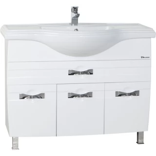 Тумба с раковиной Bellezza Абрис 105 с 1 ящиком