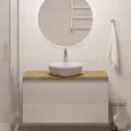 Столешница в ванную из лиственницы 100 (натуральный) - распродажа. Фото 1