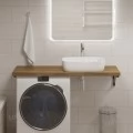 Столешница в ванную из дуба 120 (натуральный). Фото 1