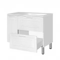 Тумба с раковиной Style Line Альба 90 R Люкс PLUS, белая. Фото 12