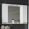 Комплект мебели Венеция Bianco 105 белый (зеркало с 2 шкафчиками). Фото 1