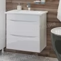 Комплект мебели Венеция Даниэль 60 подвесная белая (2 ящ., ум.Como 60). Фото 2