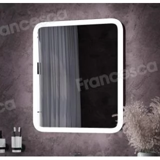 Зеркало на заказ Simple Erica 800*800 с закругленными углами (super- LED, сенсор на взмах руки, подогрев)