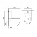 Унитаз-компакт Aquatek Европа AQ2903-00 с сиденьем Soft Close. Фото 1