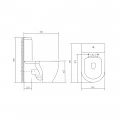 Унитаз-компакт Aquatek Оберон AQ1273S-00 с сиденьем Soft Close. Фото 1