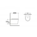 Унитаз подвесной Aquatek Вега AQ1904-00 безободковый с сиденьем Soft Close. Фото 1
