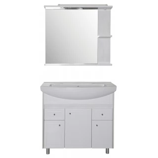 Комплект мебели ASB-Mebel Орхидея 80 белая, северное дерево