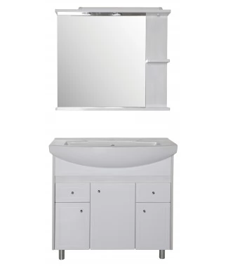 Комплект мебели ASB-Mebel Орхидея 80 белая, северное дерево