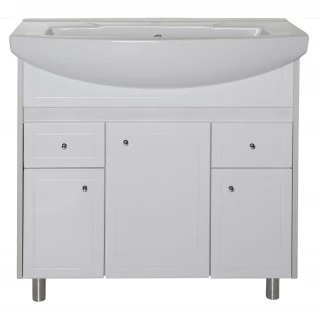 Тумба с раковиной ASB-Mebel Орхидея 80 белая, северное дерево