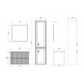 Тумба с раковиной ASB-Woodline Риола 80 капучино. Фото 7