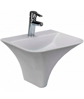 Раковина beWash Ladoga 54461101 белая глянцевая