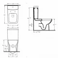 Унитаз-компакт beWash Starnberg 72453501 с микролифт, с функцией биде. Фото 1