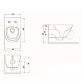 Унитаз подвесной beWash Bogen 88303614 с микролифтом. Фото 1