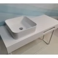 Столешница из искусственного камня Francesca 1200*500, белый. Фото 3