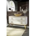 Тумба с раковиной на заказ Francesca Оазис 120 2 ящика (ум. CeramaLux 7811AJW). Фото 1