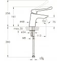 Смеситель для раковины VitrA AquaMed Solid S A42484EXP. Фото 1