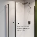 Душевая дверь Roca Capital 90 M4509016M прозрачное стекло, профиль черный. Фото 4