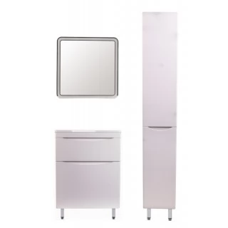 Комплект мебели Style Line Бергамо мини 60 напольная Люкс Plus белый антискрейч