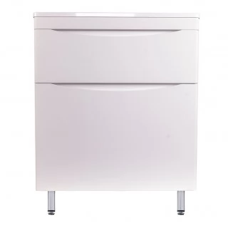 Тумба с раковиной Style Line Бергамо мини 70 напольная Люкс Plus белый антискрейч