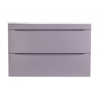 Тумба с раковиной Style Line Бергамо мини 80 подвесная Люкс Plus серый антискрейч
