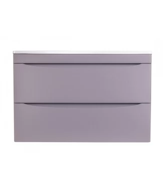 Тумба с раковиной Style Line Бергамо мини 80 подвесная Люкс Plus серый антискрейч