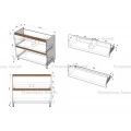 Комплект мебели Венеция Bianco 105 белый. Фото 5