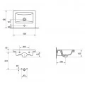 Тумба с раковиной Francesca Примавера NEW 50/2 подвесная. Фото 3