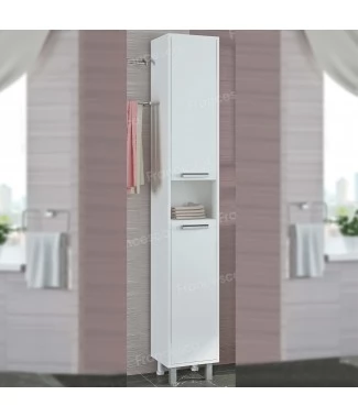 Пенал Francesca Eco 30 белый (2дв. универсальный) (витринный образец)