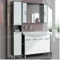 Шкаф-зеркало Francesca Eco 105 белый-венге. Фото 1