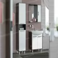 Шкаф-зеркало Francesca Eco 50 белый-венге. Фото 1