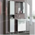 Шкаф-зеркало Francesca Eco 60 белый-венге (витринный образец). Фото 3