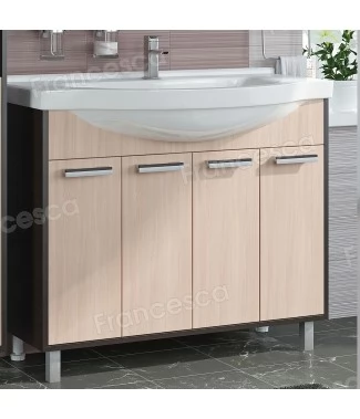 Тумба с раковиной Francesca Eco 100 дуб-венге (витринный образец)