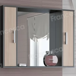 Шкаф-зеркало Francesca Eco 100 дуб-венге