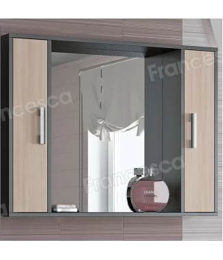Шкаф-зеркало Francesca Eco 100 дуб-венге
