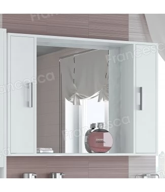 Шкаф-зеркало Francesca Eco 105 белый