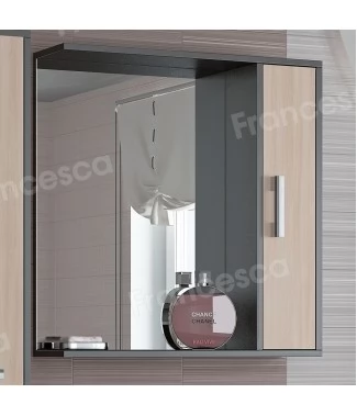 Шкаф-зеркало Francesca Eco 70 дуб-венге