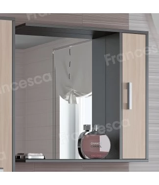 Шкаф-зеркало Francesca Eco 75 дуб-венге